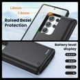 thumbnail image 5 of 2026 Latest Upgrade Battery Case for Samsung Galaxy S24 Plus，10000mAh Portable Power Bank with Battery Level Display，USB C Fast Charging（With Wireless Charger）, 5 of 9