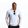 thumbnail image 2 of Inglocry Men's Sun Protection Hoodie with Mask UPF 50+ UV Quick Dry Long Sleeve Shirt Men Rash Guard Performance Fishing Hiking Shirt 2026 Ginger S, 2 of 5
