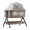 KHAKI, variant on 4 in 1 Baby Bassinet Foldable Infant Bedside Crib Bed Portable Baby Swing with Changing Table,Wheels,Mosquito Net,Height Adjustable ,for Infant,Toddler,Unisex,Grey