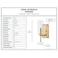 thumbnail image 3 of Luxury Contemporary Wall Sconce, 11.5H x 4.75W, with Luxe Industrial Style, Olde Brass, UHP4224 by Urban Ambiance, 3 of 5