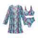 thumbnail image 5 of Trajes de Baño de Bikini de Mujer con Correas Impresas V Sexy Split Set de Tres Piezas, Diseño de Corte Alto para la Piscina de Playa Y las Vacaciones de Verano, 5 of 9