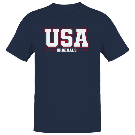 Smartprints USA Originals Classic Men's T-Shirt Navy, Cotton, S