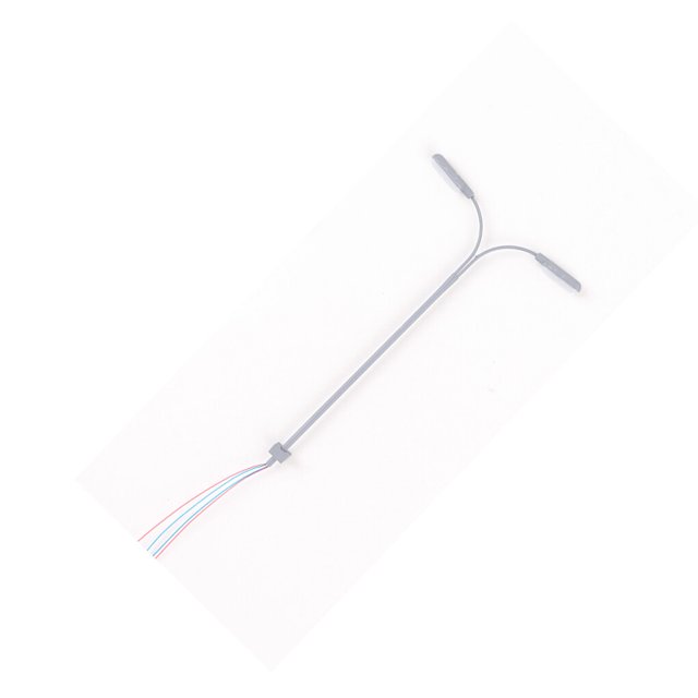 Kearding Modelo de lámpara de vía férrea para interior y exterior, paisaje de autoensamblaje, Mini luces de 2 cabezales, escena de DIY, Artesanía (1:100) (Luz blanca)