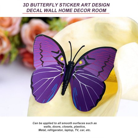 High Quality Gossip Girl Same Style 6 Big And 6 Small 3d Butterfly Wall Stickers Butterflies Decors For Home Fridage Decoration Buy One Get One Free Walmart Canada