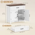 thumbnail image 3 of HOMCOM Buffet Bahut de Style Ferme Moderne avec Tablette Ajustable, 3 of 10