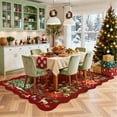 thumbnail image 2 of Moynesa 5'x7' Christmas Rug for Living Room, Xmas Tree Floral Rug Washable Rug Non Slip Boho Carpet Holiday Decor Soft Accent Rug for Bedroom Dining Room, Red, 2 of 10