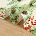 thumbnail image 3 of Chemin de Table de Noël Cône de Pin Baies Rouges Chemin de Table d'Hiver Aiguille de Pin Botanique Décoration de Table de Cuisine de Noël Saisonnière Rustique en Toile de Jute 13x72, 3 of 6