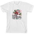 thumbnail image 3 of Candy Cane Cutie Youth White Crew Neck Short Sleeve Tee-Small, 3 of 4