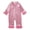 Pink, variant on mgoYE Newborn Baby Girl Boy Silk Pajamas 3 6 12 18 24 Month Long Sleeve Button Satin Infant Pjs One Piece Jumpsuit Loungewear(Red,18-24 Months)