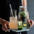 thumbnail image 3 of Glass Thick Durable Beautiful Lines Glass Cup Kit .500ml Large Capacity, 3 of 9