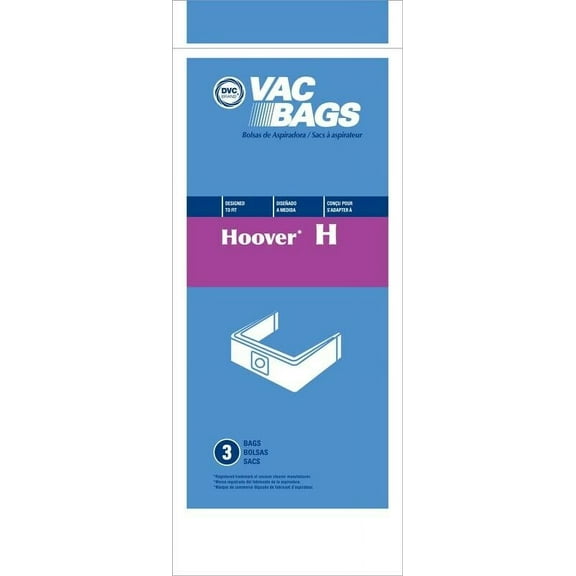 Compatible with Hoover Style H Vacuum Cleaner Bags by DVC Made in USA [ 9 Bags ]