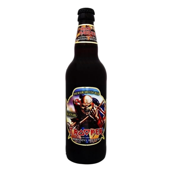 Cerveza clara Iron Maiden trooper botella de 500 ml