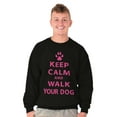 thumbnail image 5 of Keep Calm Walk Your Dog Pet Owner Sweatshirt for Men or Women Brisco Brands M, 5 of 5