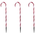 thumbnail image 4 of Northlight Lighted Twinkle Candy Cane Christmas Outdoor Pathway Markers - 26" - Set of 3, 4 of 5