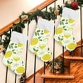 thumbnail image 3 of SKYSONIC Bright Summer Lemon Fruit Christmas Stockings Personalized Large Christmas Stocking Cute Snowflake Stockings 18 Inch Xmas Stocking for Xmas Decorations Xmas Gifts, 3 of 7