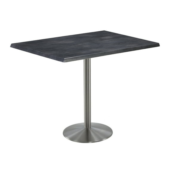 42" Tall OD214 Indoor/Outdoor All-Season Table with 30" x 30" Square Greystone Top