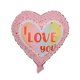 thumbnail image 1 of Globo de aluminio en forma de corazón de 18 pulgadas nuevo diseño de globo de amor con impresión de boda del Día de San Valentín occidental I LOVE YOU, 1 of 6