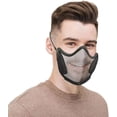 thumbnail image 4 of Washable Reusable Clear Face Mask Anti Fog Breathable Protective with Built-in PM2 5 for Particles Pollution, 4 of 8