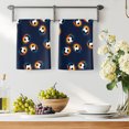 thumbnail image 3 of Navy Blue Soccer Kitchen Towels Set of 2, Orange Blue Football Sports Absorbent Dish Towels for Kitchen, Microfiber Hand Towel, Quick Drying Tea Towel for Cleaning Decorative Dishcloths, 3 of 7