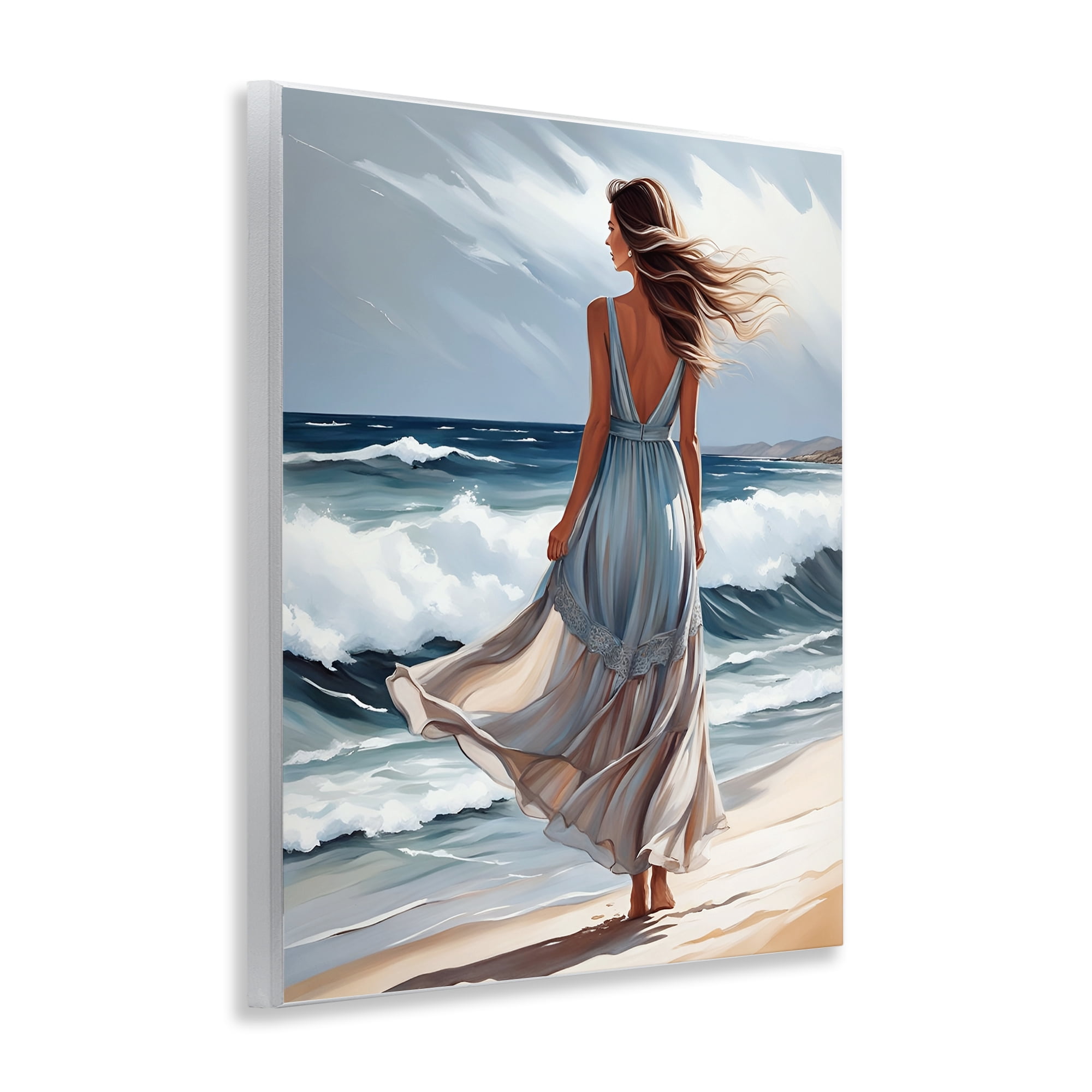 Stupell Industries Walk In The Waves Wall Plaque Art, design by Tabz Jones