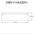 thumbnail image 2 of Dainolite 14W Flush Mount Aged Brass Metal Shade, 2 of 3