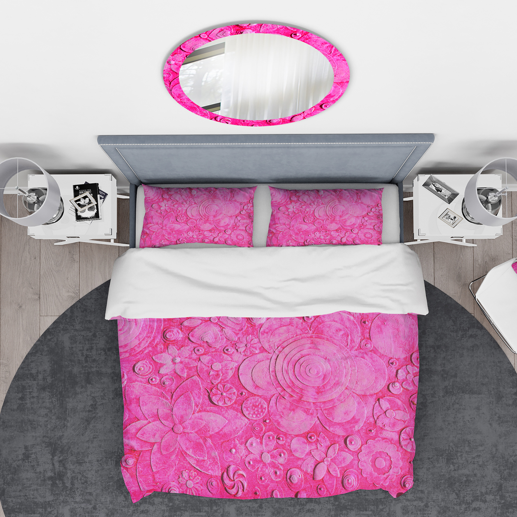 Designart 'Summer hawaiin Flowers' Digital Duvet Cover Set