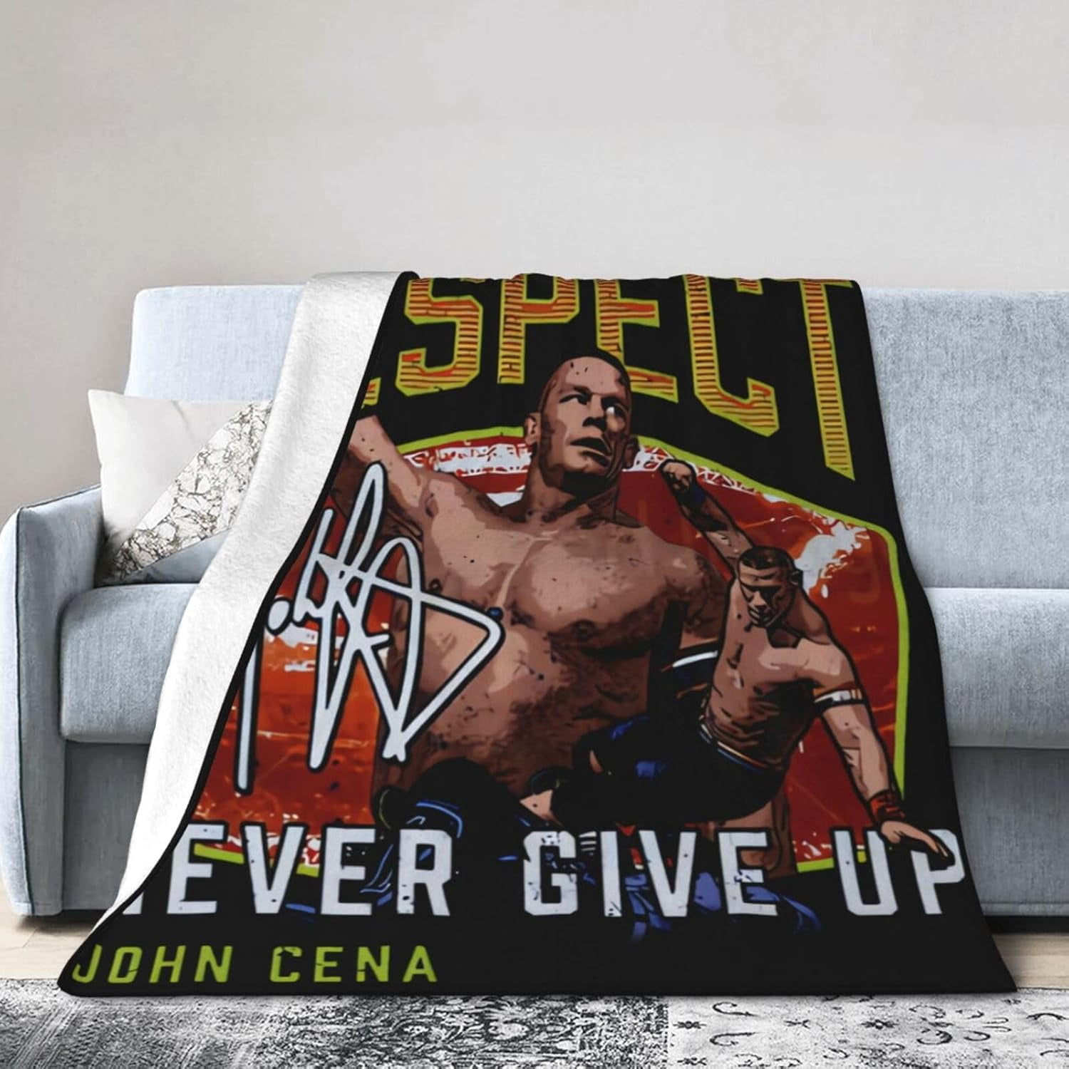 John Boxer Cena Blanket Throw Air Conditioning Blankets Soft Throws for Couch Bed All Seasons Use 40"x30"
