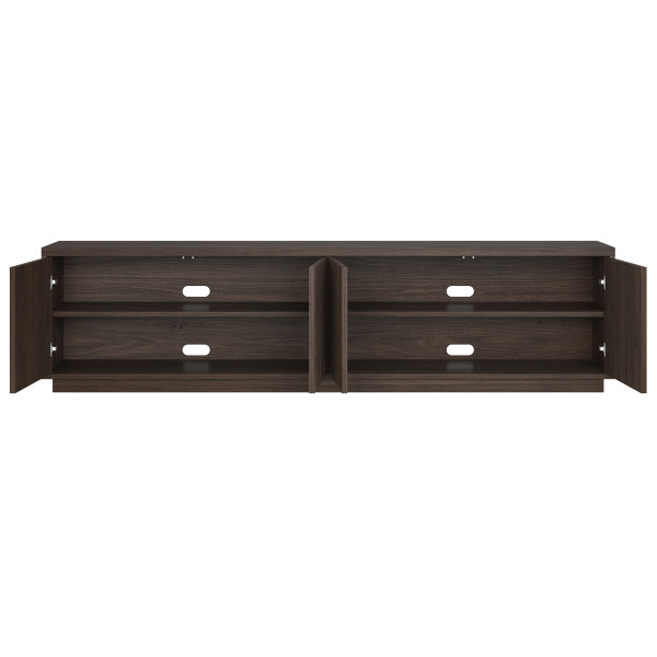 Hanson Rectangular TV Stand for TV's up to 85" in Alder Brown