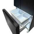 thumbnail image 5 of iceBlue 30" Black Stainless Steel French Door Refrigerator, Top Fridge and Drawer Freezer, 17.7 Cu. Ft., 5 of 14