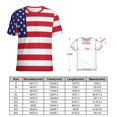 thumbnail image 2 of American Flag Design Women's T-Shirt Short Sleeve T Shirts Tops Tee Ladies Loose T, 2 of 6