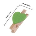 thumbnail image 2 of KAKOWELY 50pcs Heart Shaped Clips Wood Fixation for DIY Projects, 2 of 6
