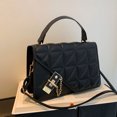 thumbnail image 4 of Sywqhk Bolso De Hombro Geométrico De Cuero Vintage Para Mujer Mini Bolsos Cruzados (Negro) Sywqhk Para estrenar, 4 of 6