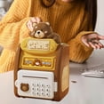 thumbnail image 1 of Cajero Automático Eléctrico, Hucha Electrónica, Caja de Seguridad para Dinero, Caja de Ahorros con Bloqueo de Contraseña, Regalo para Niños de 3 a 8 a Oso, 1 of 8