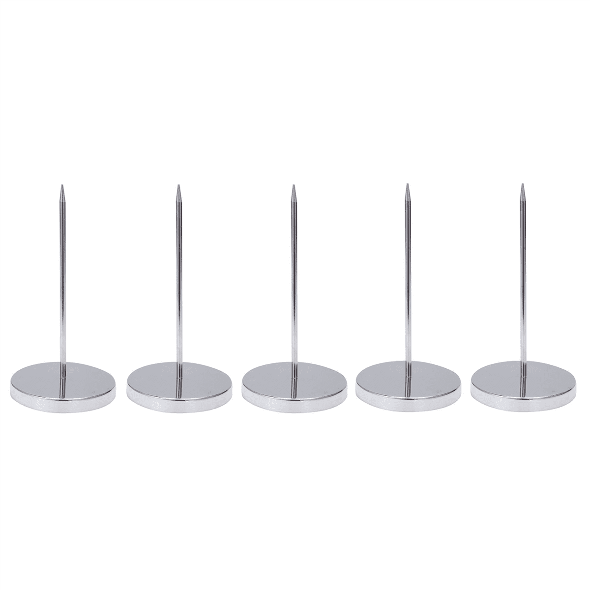 Porte-mémo En Acier Inoxydable - Lot De 2 - Pic à Factures Et Reçus Pour Restaurant, Bureau Ou Maison - 7 X 14 Cm - 10