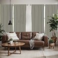 thumbnail image 2 of Ambesonne Vintage Window Curtains, Blue Green Bold Stripes, Each 28" W x 84" L, Royal Blue Lime Green, 2 of 5