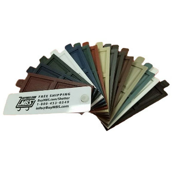 Mid America Shutter Samples 16 Color Options