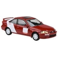 thumbnail image 4 of 1999 Honda Civic Si EM1 "Kanjo Livery" Red with White Stripes 1/64 Diecast Model Car by Paragon, 4 of 6