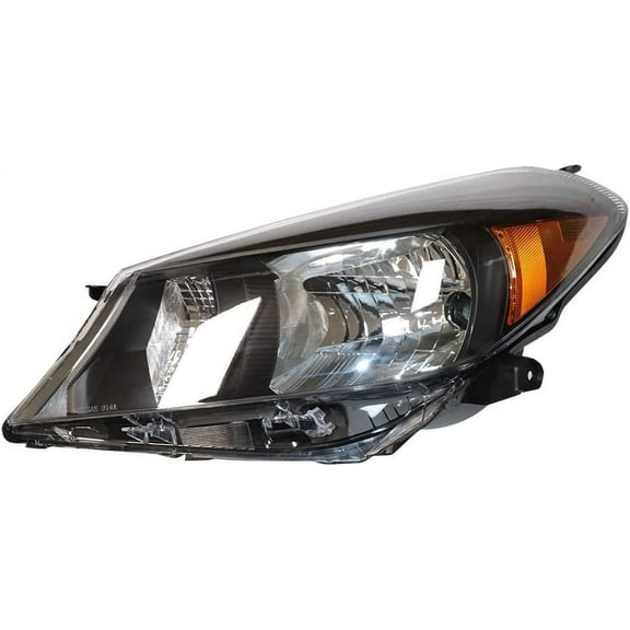For 2012 2013 2014Toyota Yaris Vitz Hatchback Headlight FETCOI Assembly Left Driver Side Replacement Black Housing Halogen Headlights Headlamps Projectors Replacement