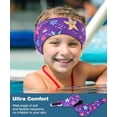 thumbnail image 3 of Cinta para el cabello MoKo para natación, diadema impermeable para niños, talla S, color púrpura, 3 of 5