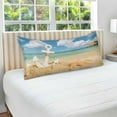 thumbnail image 4 of GZHJMY Anchor on Summer Beach Pillowcases, Soft and Cozy Decorative Pillow Cases with Hidden Zipper for Bedroom, Sofa, Couch, King Size 21x54 Inches（400）, 4 of 6