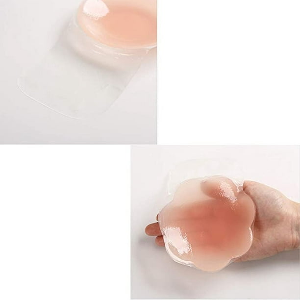 1 Pair Silicone Breast Lift Up Nipple Covers Pad Bra Invisible Reusable Push  Up