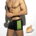 thumbnail image 1 of Lefu Men Swim Trunks Boxer Briefs Board Surf Beach Shorts With Cup Swimwear Summer, 1 of 10