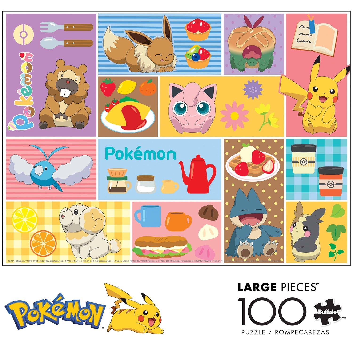 Buffalo Games Pokemon Treats 100-Piece 15 x 11-Inch Interlocking Jigsaw Puzzle for Children Ages 6+