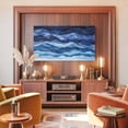Blue TV Dust Cover 40 Inch, Gradient Ripple Abstract Computer Monitor ...