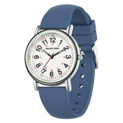 GOLDEN HOUR Waterproof Nurse Watch for Medical Professionals, Students Women Men - Military Time Luminouse Easy Read Dial, 24 Hour with Second Hand, Colorful Silicone Band