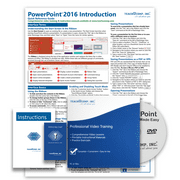 Learn PowerPoint 2016 Deluxe Training Tutorial- Video Lessons, PDF Instruction Manual, Quick Reference Software Guide for Windows by TeachUcomp, Inc.