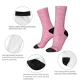 thumbnail image 4 of Balery Glitter Pink Calcetas Largas con Estampado para Hombre y Mujer – Suaves y Transpirables, Talla Única (US 5-11), 4 of 6