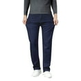 thumbnail image 1 of FYEGRE Jeans Coupe Régulière pour Homme Hiver Extérieur à la Mode Coupe Ajustée Velours Denim Texturé Pantalon pour Temps Froid Confort et Style Bleu 33, 1 of 6