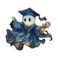 thumbnail image 2 of Cute Ghost Pendant 2D Wall Window Pendant Round Chain Festival Pendant, 2 of 5