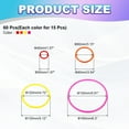 thumbnail image 2 of Uxcell Plastic Toss Ring 4 Sizes, 60 Pack Sports Rings Toss Game for Carnival Outdoor Games, 4 Colors, 2 of 6